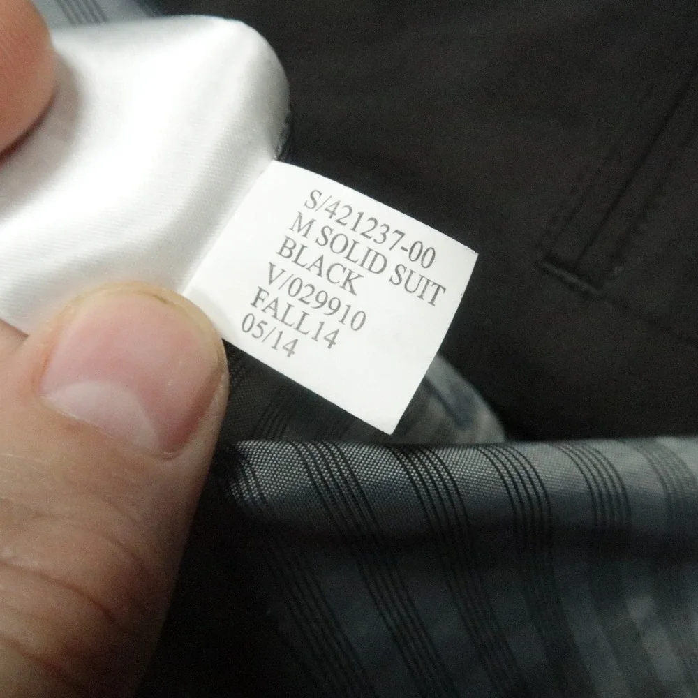 Banana Republic‎ Blazer Mens Black 42L Marzotto Wool Sport Coat Jacket